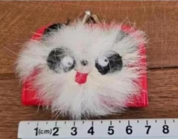 Vintage kinder portomoneetje met wiebeloogjes- jaren 70 beschikbaar voor biedingen