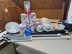 2x2 statieven met bij behorende lampen voor belichting, Ophalen, Gebruikt