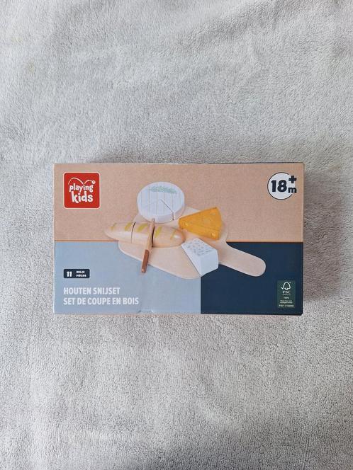 Houten snijset Franse kaas baguette tbv goed doel, Kinderen en Baby's, Speelgoed | Houten speelgoed, Nieuw, Overige typen, Ophalen of Verzenden