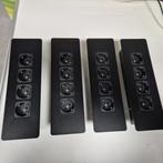 6x inbouw stopcontact 4-voudig voor bureau of vergadertafel