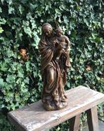 Maria met kind wassen beeld 43cm, Antiek en Kunst, Ophalen of Verzenden