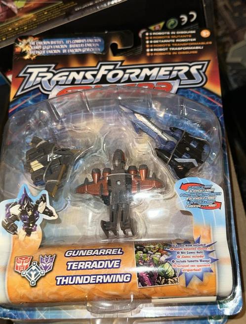 Transformers gunbarrel + terradive +thunderwing uit 2003 ovp, Verzamelen, Transformers, Nieuw, Overige generaties, Ophalen