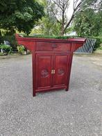 Oosters mahoniehouten kast opium model 90x90x50cm nu €110, Antiek en Kunst, Ophalen