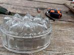 Puddingvorm glas jaren 60 vintage retro midcentury €8,50, Ophalen of Verzenden, Gebruikt, Rechthoekig