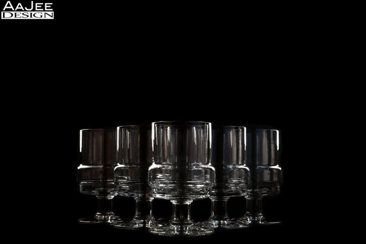 6 Royal Leerdam - Aruba - Wijnglas - Helder - Willem Heesen, Verzamelen, Glas en Borrelglaasjes, Zo goed als nieuw, Overige typen