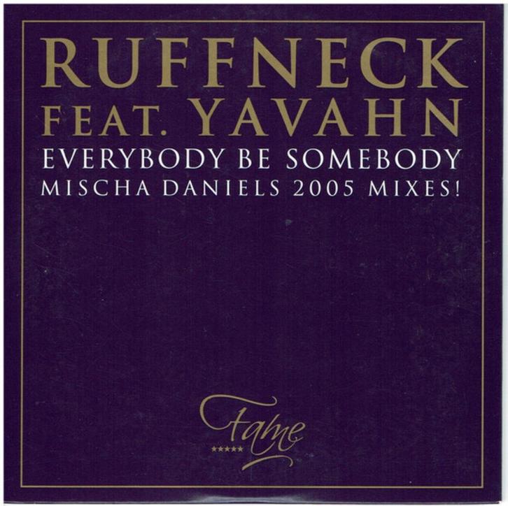Ruffneck Feat. Yavahn – Everybody Be Somebody 2005 Mixes CDS, Cd's en Dvd's, Cd Singles, Zo goed als nieuw, Dance, 1 single, Verzenden