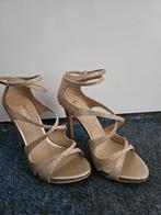 Guess gouden glitter sandalen met hak, maat 37, Zo goed als nieuw, Overige kleuren, Guess, Sandalen of Muiltjes