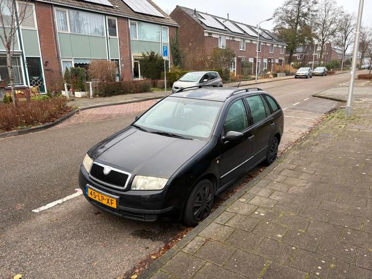 Skoda Fabia 1.4 Combi 55KW 2003 Zwart, Auto's, Skoda, Particulier, Fabia, Benzine, C, Stationwagon, Handgeschakeld, Origineel Nederlands