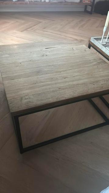 Mangohout salontafels 2 stuks