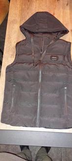 Zwarte mouwloze jas met capuchon, Kleding | Heren, Bodywarmers, Onbekend, Zwart, Ophalen of Verzenden, Zo goed als nieuw