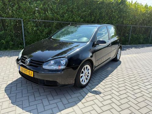 Volkswagen Golf 1.6 16V FSI 85KW 5D 2005 Zwart, Auto's, Volkswagen, Bedrijf, Te koop, Golf, ABS, Bluetooth, Boordcomputer, Climate control