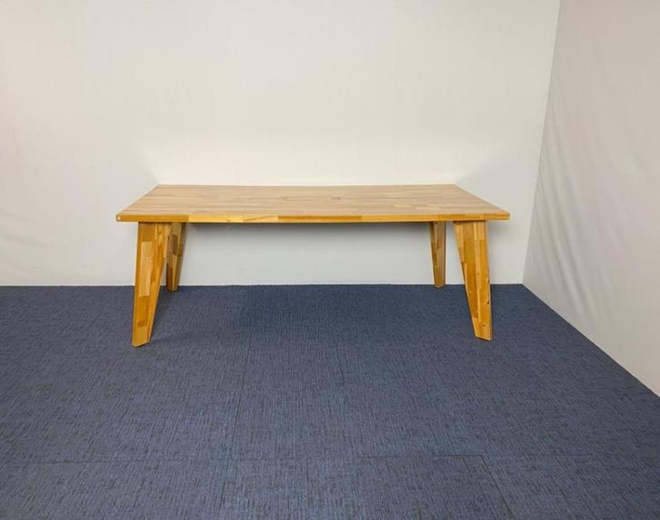 Vergadertafel, 210 x 100 cm. - hoogte 76,5 cm., Huis en Inrichting, Bureaus, Gebruikt, Ophalen
