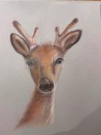 Hertenkop Potloodtekening A3 formaat, Ophalen of Verzenden