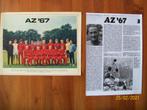 1-0 Poster AZ 67 + info ( seizoen 1970-1971), Zo goed als nieuw, Poster, Plaatje of Sticker, AZ, Verzenden