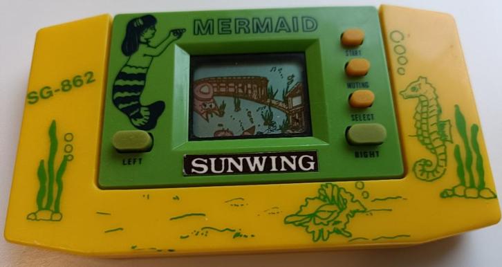 Vintage Sunwing LCD Game Mermaid Single Screen Handheld, Spelcomputers en Games, Games | Overige, Zo goed als nieuw, 1 speler