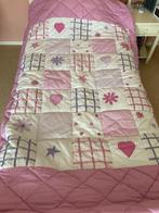 Sprei patchwork roze 1-persoons bed, Overige typen, Ophalen of Verzenden, Eenpersoons, Roze