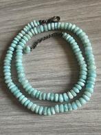 Prachtige vintageketting larimar en zilveren sluiting, Ophalen of Verzenden, Nieuw, Blauw, Zilver