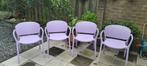 Tuinstoelen lila, Tuin en Terras, Ophalen, Gebruikt, Kunststof