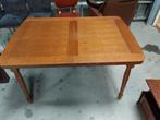 Uitschuifbare houten eettafel 124 / 160 lang en 82,5 cm bree, Ophalen of Verzenden