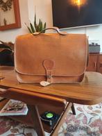 Old-school leren schoudertas, Overige merken, Gebruikt, Bruin, Ophalen of Verzenden