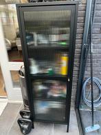 Moderne Vitrinekast met Glazen Deur, Huis en Inrichting, Kasten | Vitrinekasten, Ophalen, Minder dan 50 cm, Met deur(en), 100 tot 150 cm