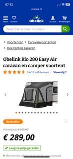 Obelink Rio 280 Easy Air caravan/camper voortent, Ophalen, Zo goed als nieuw, Overige merken