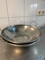 2 RVS Schalen - Professionele Kwaliteit, Huis en Inrichting, Keuken | Potten en Pannen, Ophalen of Verzenden, Gebruikt, Rvs, Overige typen