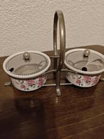 Wedgwood porseleinen bakjes in houder, Ophalen of Verzenden, Zo goed als nieuw