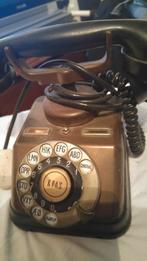 Nostalgische koperen telefoon, Gebruikt, Ophalen of Verzenden