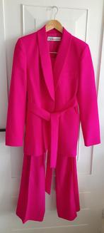 Zara tweedelig set, jasje met broek fuchsiarose maat M & S, Maat 38/40 (M), Kostuum of Pak, Verzenden, Zara