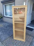 Houten vitrinekast, Huis en Inrichting, Kasten | Vitrinekasten, Ophalen, Gebruikt, 100 tot 150 cm, 50 tot 100 cm