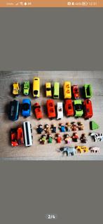Houten treinbaan, Kinderen en Baby's, Speelgoed | Speelgoedvoertuigen, Zo goed als nieuw, Ophalen
