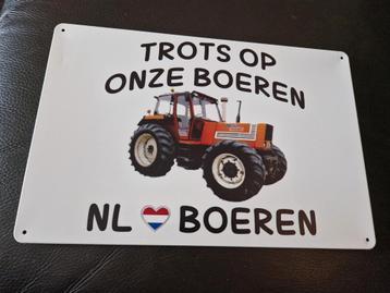 Trots op onze boeren Fiat reclamebord beschikbaar voor biedingen