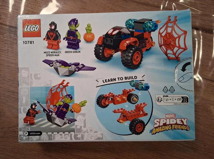 Lego Spidey Techno Trike 10781, Kinderen en Baby's, Speelgoed | Duplo en Lego, Gebruikt, Lego, Complete set, Ophalen