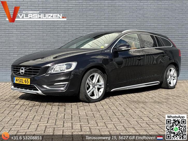 Volvo V60 2.4 D6 AWD Plug-In Hybrid Summum | Leder | Cruise, Auto's, Volvo, Bedrijf, Te koop, V60, 4x4, ABS, Adaptieve lichten
