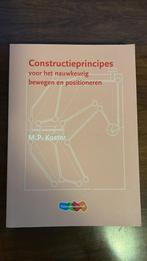 Constructieprincipes voor het nauwkeurig bewegen ZGAN, Boeken, ThiemeMeulenhoff, Zo goed als nieuw, Beta, HBO