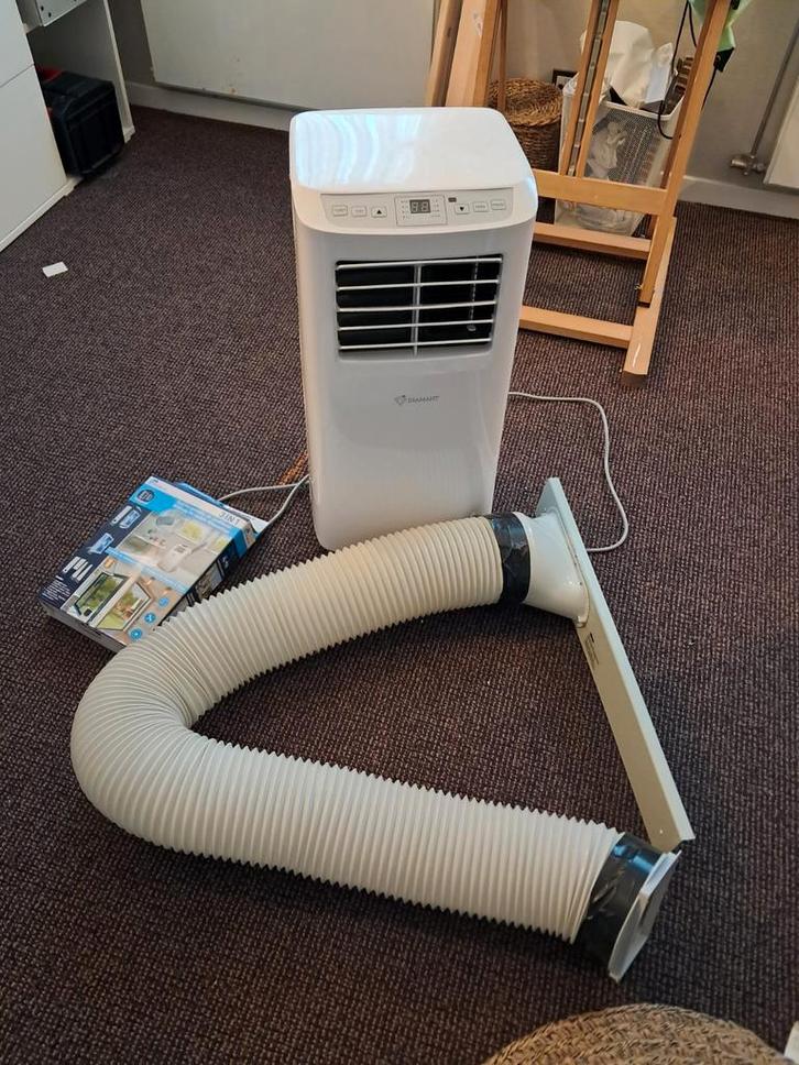 Diamant Mobiele Airco 7000BTU - Perfect voor kleine ruimtes!, Witgoed en Apparatuur, Airco's, Gebruikt, Mobiele airco, Minder dan 60 m³