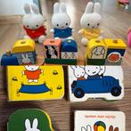 Houten Nijntje trein met 3 Nijntje knuffels en 4 boekjes, Ophalen, Zo goed als nieuw