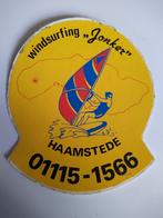 Oude sticker.  Windsurfing,,Jonker''.  Haamstede., Verzamelen, Stickers, Ophalen of Verzenden, Zo goed als nieuw