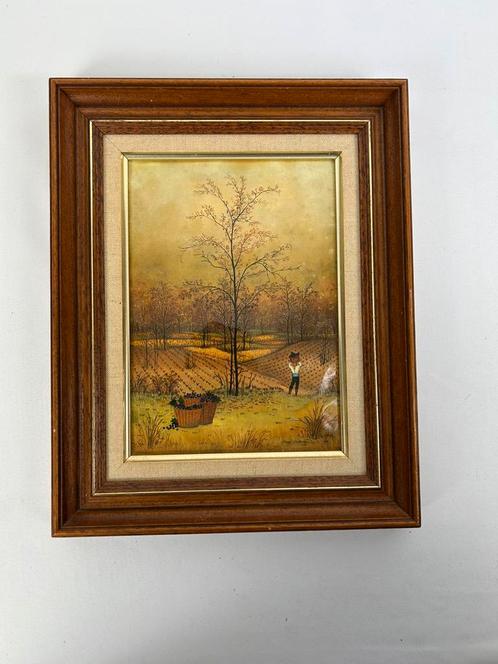 Emaille schilderij van Maria Antonia, Antiek en Kunst, Kunst | Schilderijen | Klassiek, Ophalen of Verzenden
