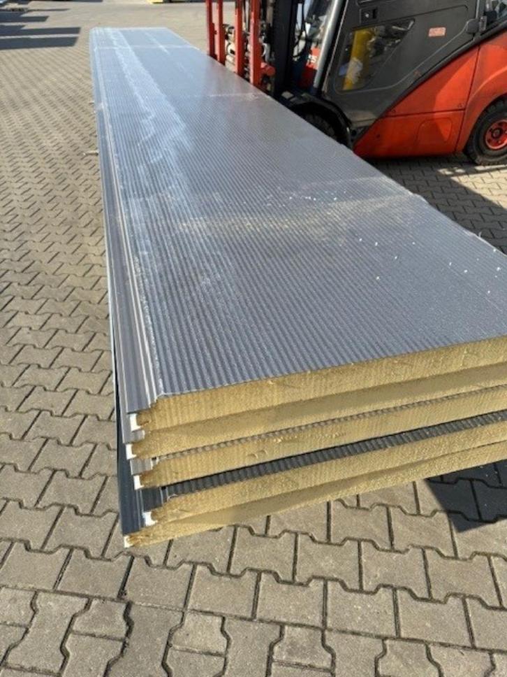 Sandwichpanelen Wandpanelen Restpartijen B-keus 80mm, 100mm, Doe-het-zelf en Verbouw, Platen en Panelen, Nieuw, Overige materialen