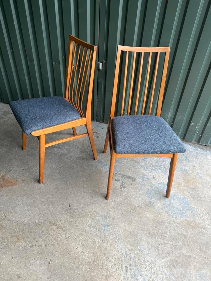 Mid-Century Stoelen Set, Bramin Halgarde/Kai Kristiansen, Huis en Inrichting, Stoelen, Gebruikt, Twee, Hout, Bruin, Ophalen of Verzenden