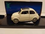 Fiat 500 L cremewit 1960 old Solido metal 1:18/1:16 KRD, Ophalen of Verzenden, Zo goed als nieuw, Auto, Solido