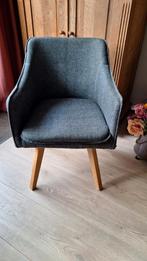 4 fauteuils/ eetkamerstoelen, Huis en Inrichting, Fauteuils, Ophalen, Gebruikt, Minder dan 75 cm, Stof