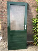| Hardhouten schuurdeur| buitendeur| Draadglas| 201x83|, Ophalen, 80 tot 100 cm, 200 tot 215 cm, Glas
