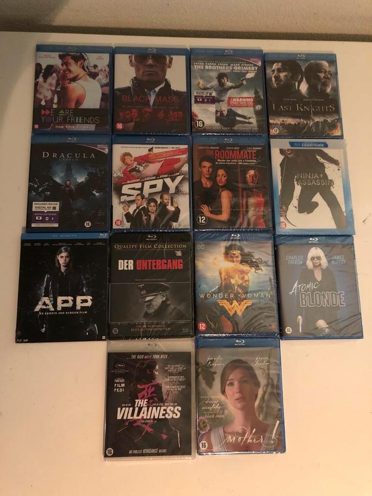 Partij 14x Blu-ray Collectie - Nieuw in Verpakking, Cd's en Dvd's, Blu-ray, Nieuw in verpakking, Actie, Ophalen