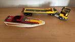 Lego boot met oplegger, Ophalen of Verzenden, Zo goed als nieuw, Complete set, Lego