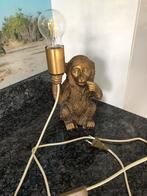 Mooie goudkleurige aap lamp, Huis en Inrichting, Minder dan 50 cm, Kunststof, Zo goed als nieuw, Ophalen