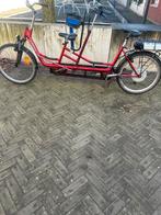 Huka Tandem elektrische Fiets met Kinderzitje, Fietsen en Brommers, Gebruikt, 55 tot 59 cm, 30 tot 50 km per accu, Ophalen
