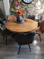 Te koop! Mango eettafel, Ophalen, 100 tot 150 cm, Rond, 200 cm of meer